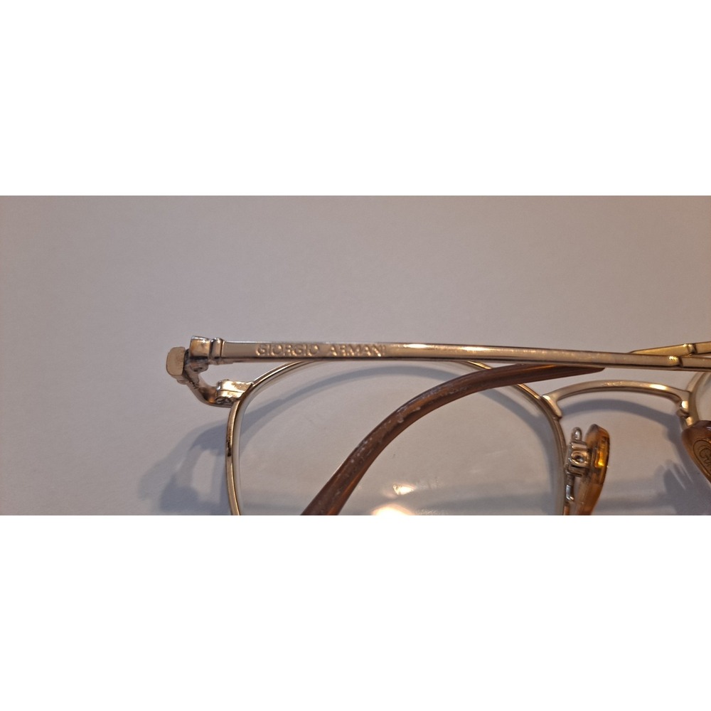 GIORGIO ARMANI Tortoise & Gold 19□22 135 Full Rim‎ Eyeglasses - Picture 11 of 12